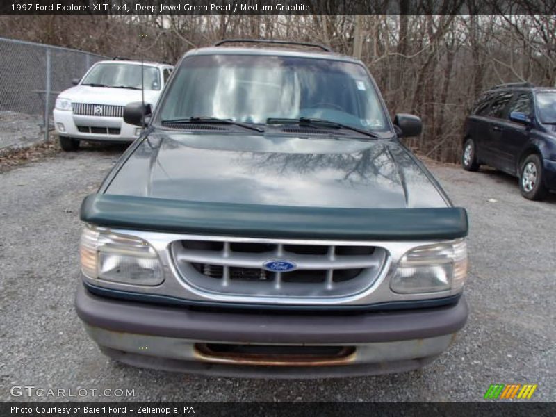 Deep Jewel Green Pearl / Medium Graphite 1997 Ford Explorer XLT 4x4