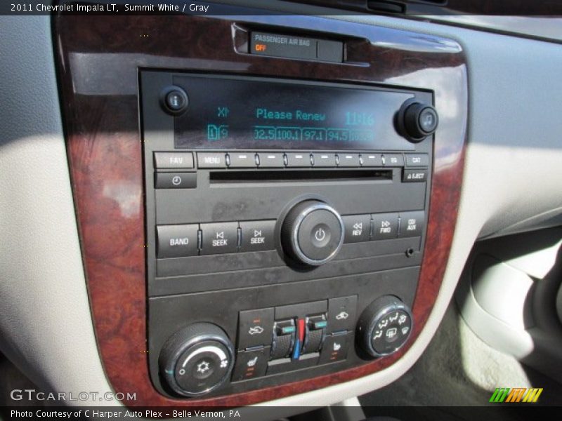 Summit White / Gray 2011 Chevrolet Impala LT