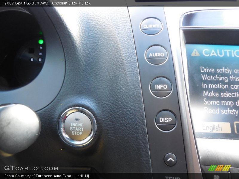 Controls of 2007 GS 350 AWD