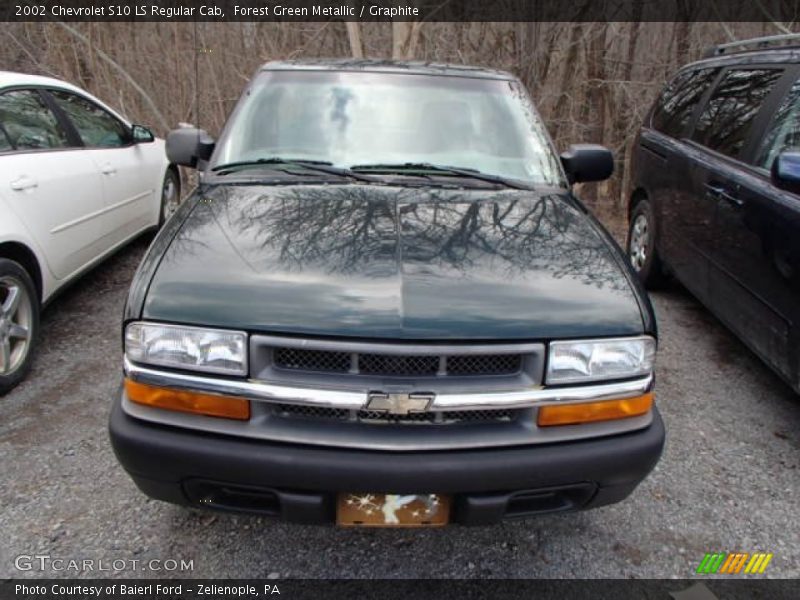 Forest Green Metallic / Graphite 2002 Chevrolet S10 LS Regular Cab