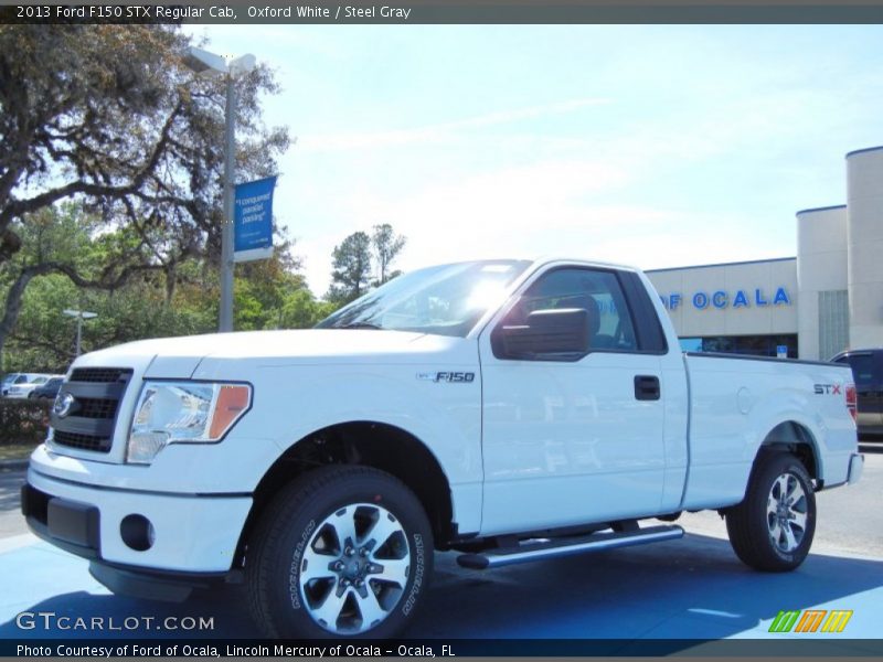 Oxford White / Steel Gray 2013 Ford F150 STX Regular Cab