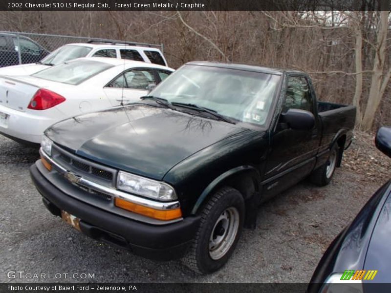 Forest Green Metallic / Graphite 2002 Chevrolet S10 LS Regular Cab