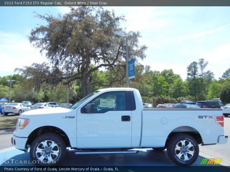 Oxford White / Steel Gray 2013 Ford F150 STX Regular Cab