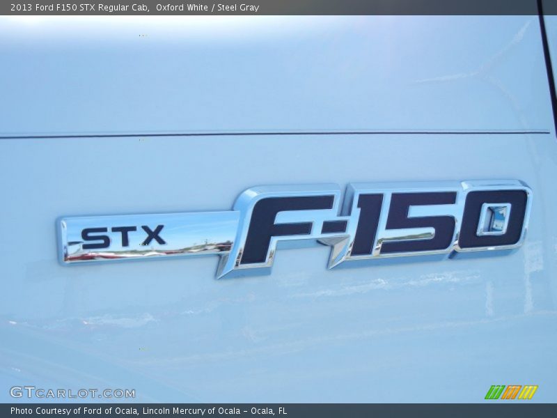 Oxford White / Steel Gray 2013 Ford F150 STX Regular Cab