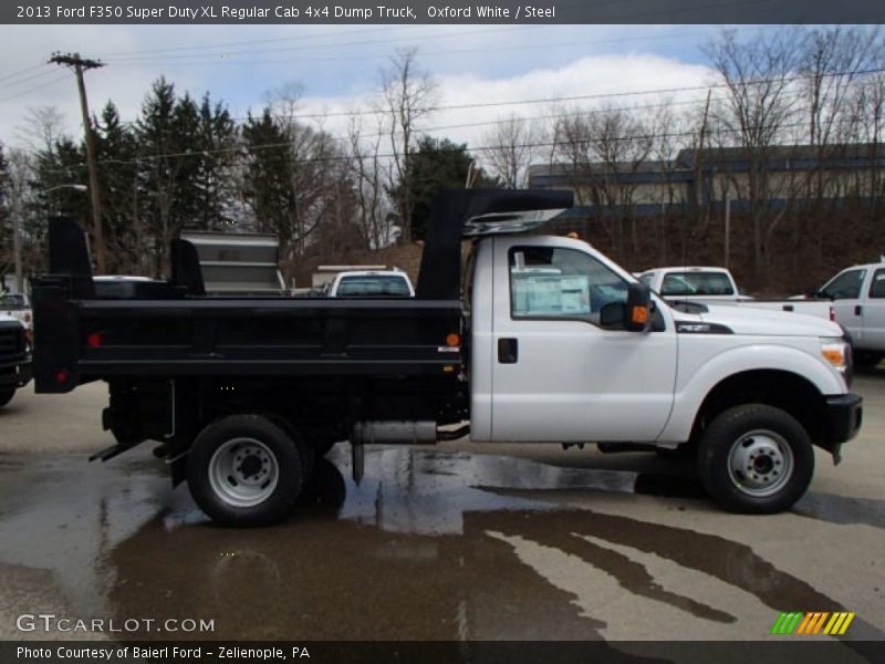  2013 F350 Super Duty XL Regular Cab 4x4 Dump Truck Oxford White