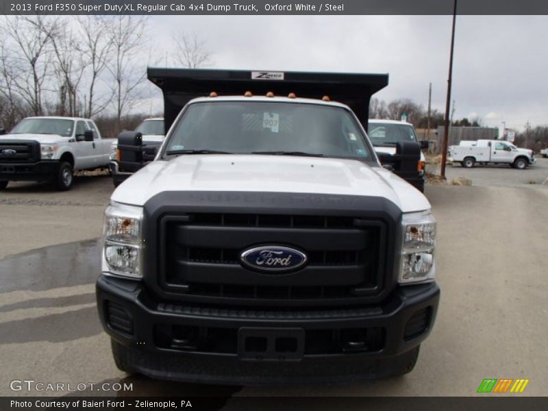 Oxford White / Steel 2013 Ford F350 Super Duty XL Regular Cab 4x4 Dump Truck