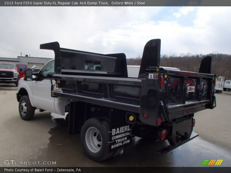 Oxford White / Steel 2013 Ford F350 Super Duty XL Regular Cab 4x4 Dump Truck
