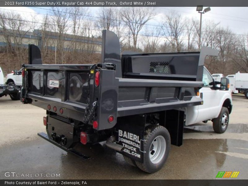 Oxford White / Steel 2013 Ford F350 Super Duty XL Regular Cab 4x4 Dump Truck