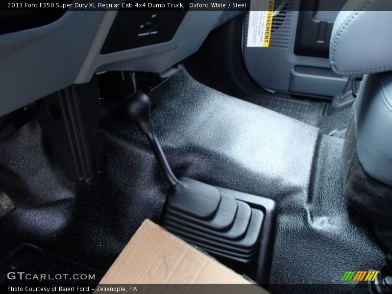 Oxford White / Steel 2013 Ford F350 Super Duty XL Regular Cab 4x4 Dump Truck