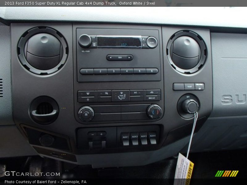 Controls of 2013 F350 Super Duty XL Regular Cab 4x4 Dump Truck