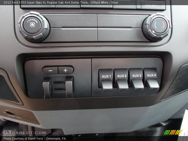 Controls of 2013 F350 Super Duty XL Regular Cab 4x4 Dump Truck