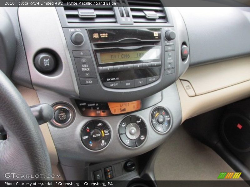 Controls of 2010 RAV4 Limited 4WD