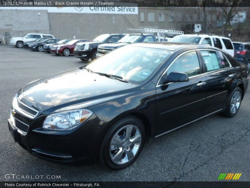 Black Granite Metallic / Titanium 2012 Chevrolet Malibu LT