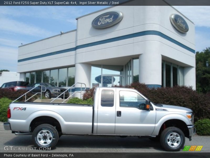 Ingot Silver Metallic / Steel 2012 Ford F250 Super Duty XLT SuperCab 4x4