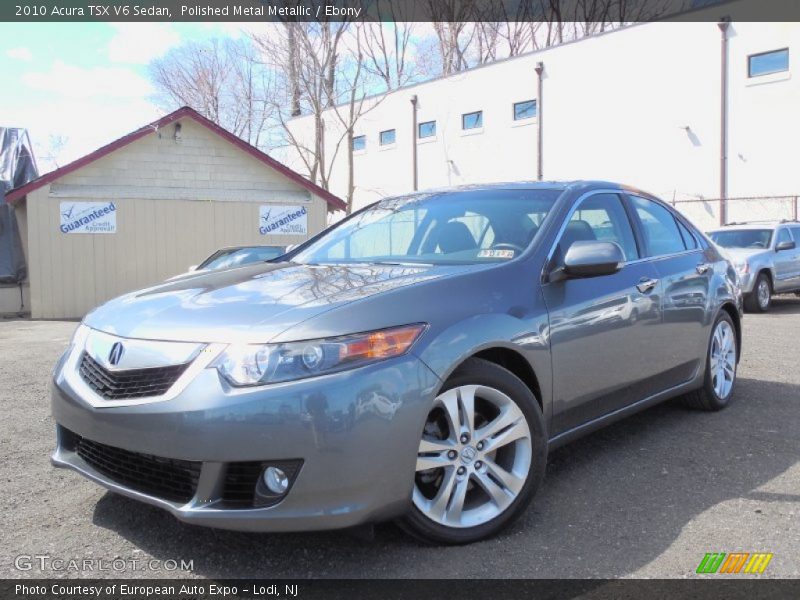 Polished Metal Metallic / Ebony 2010 Acura TSX V6 Sedan