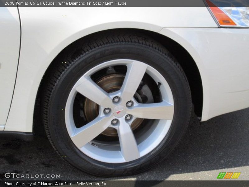 White Diamond Tri Coat / Light Taupe 2008 Pontiac G6 GT Coupe