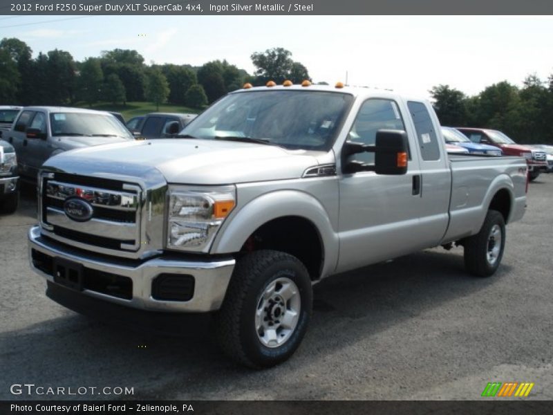 Ingot Silver Metallic / Steel 2012 Ford F250 Super Duty XLT SuperCab 4x4