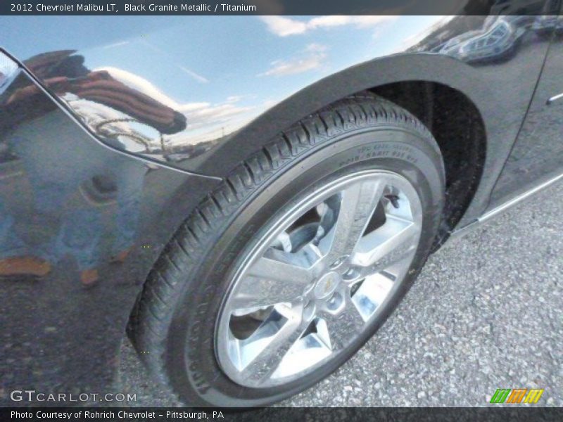 Black Granite Metallic / Titanium 2012 Chevrolet Malibu LT