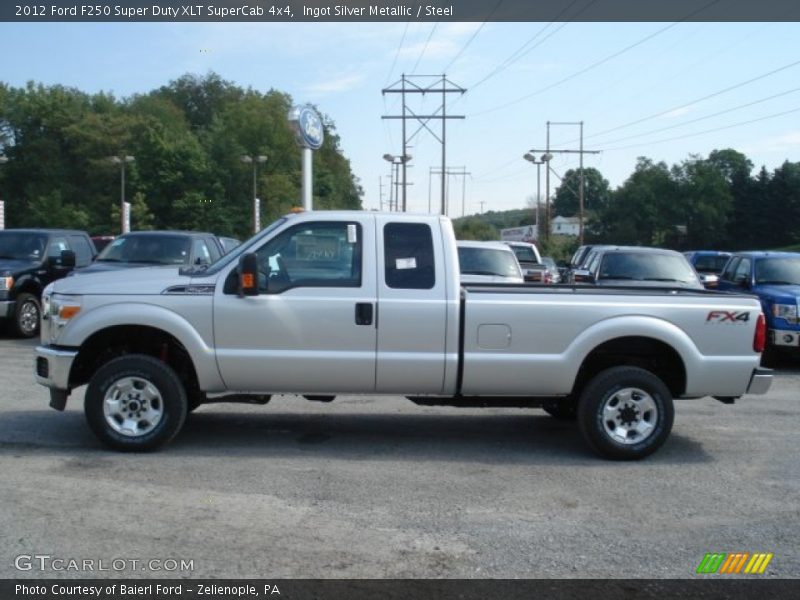 Ingot Silver Metallic / Steel 2012 Ford F250 Super Duty XLT SuperCab 4x4