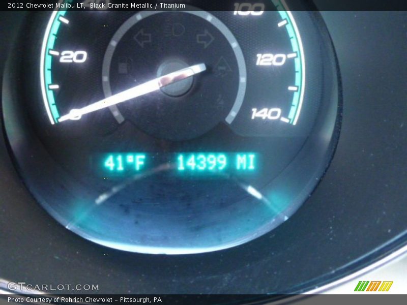 Black Granite Metallic / Titanium 2012 Chevrolet Malibu LT