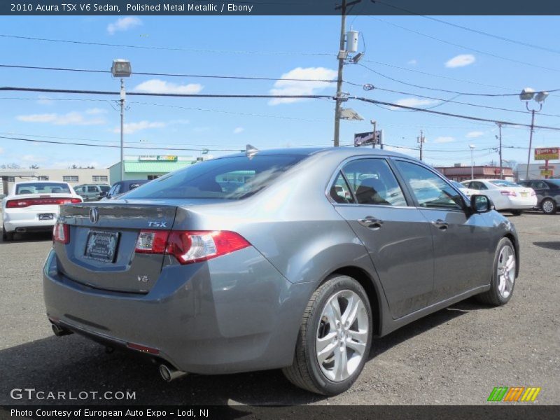 Polished Metal Metallic / Ebony 2010 Acura TSX V6 Sedan