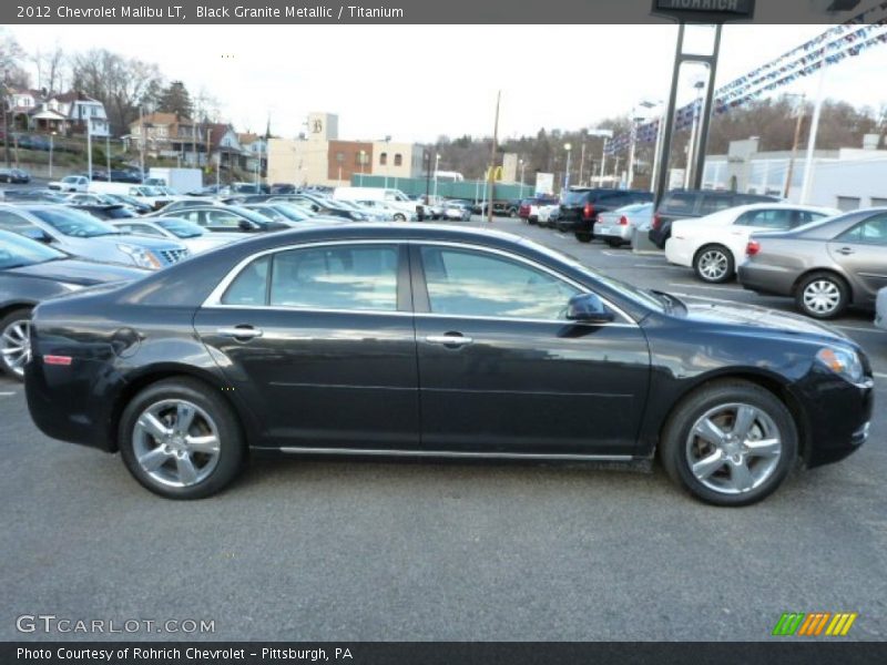 Black Granite Metallic / Titanium 2012 Chevrolet Malibu LT