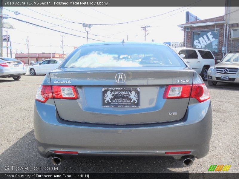 Polished Metal Metallic / Ebony 2010 Acura TSX V6 Sedan