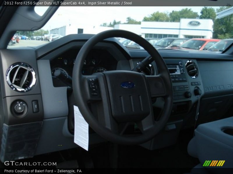 Ingot Silver Metallic / Steel 2012 Ford F250 Super Duty XLT SuperCab 4x4