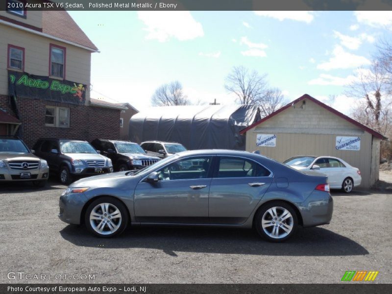 Polished Metal Metallic / Ebony 2010 Acura TSX V6 Sedan