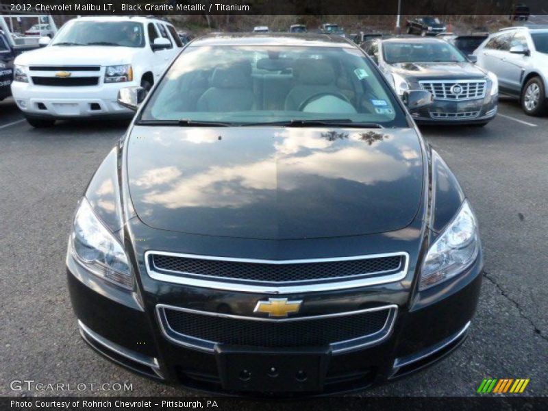 Black Granite Metallic / Titanium 2012 Chevrolet Malibu LT