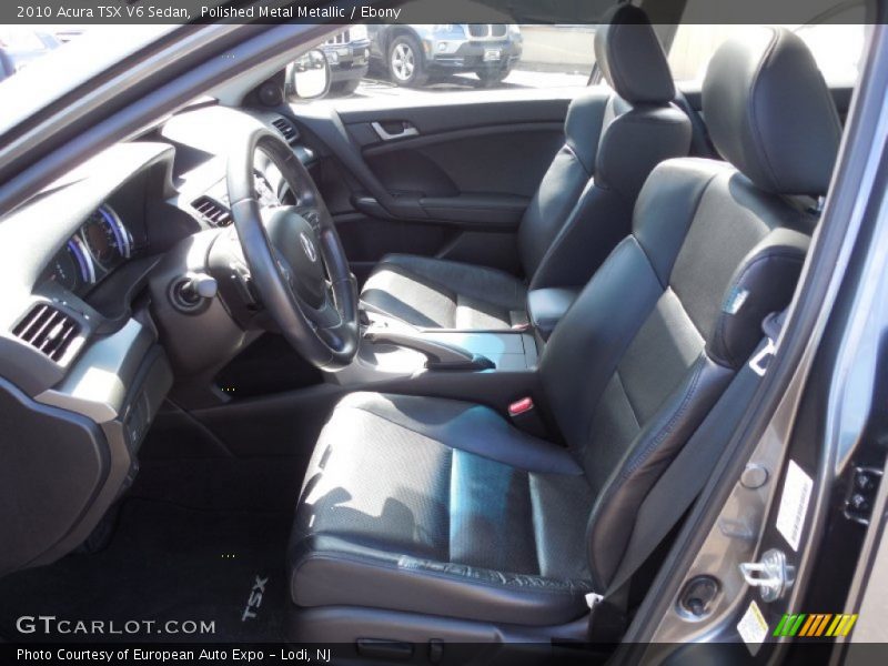 Polished Metal Metallic / Ebony 2010 Acura TSX V6 Sedan