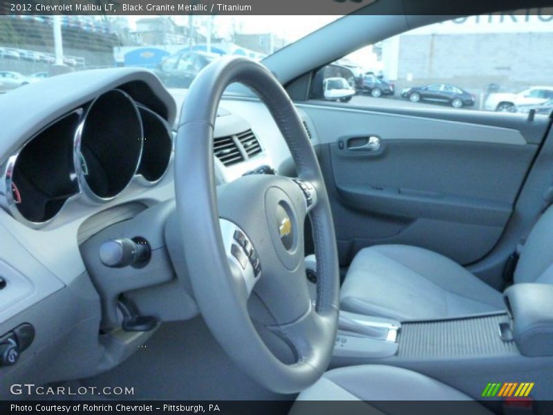 Black Granite Metallic / Titanium 2012 Chevrolet Malibu LT