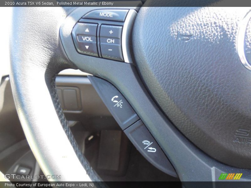 Polished Metal Metallic / Ebony 2010 Acura TSX V6 Sedan
