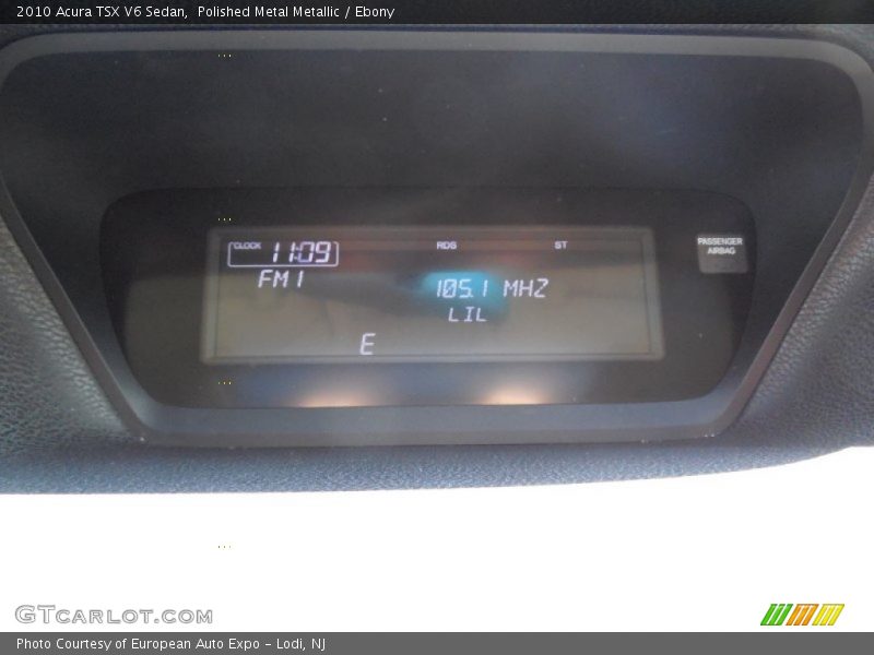 Polished Metal Metallic / Ebony 2010 Acura TSX V6 Sedan