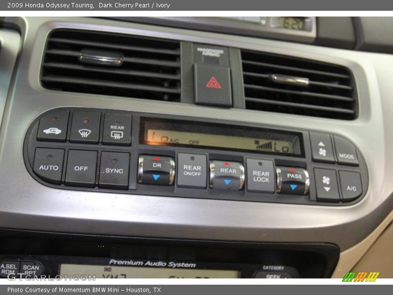 Controls of 2009 Odyssey Touring