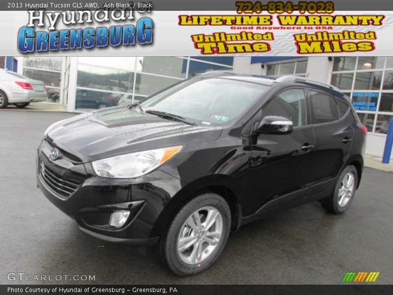 Ash Black / Black 2013 Hyundai Tucson GLS AWD