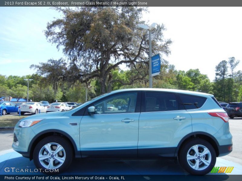 Frosted Glass Metallic / Medium Light Stone 2013 Ford Escape SE 2.0L EcoBoost