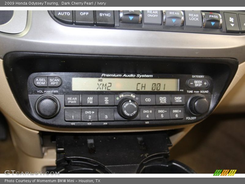 Controls of 2009 Odyssey Touring