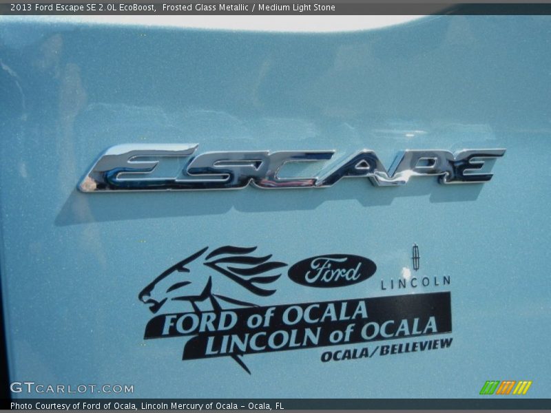 Frosted Glass Metallic / Medium Light Stone 2013 Ford Escape SE 2.0L EcoBoost