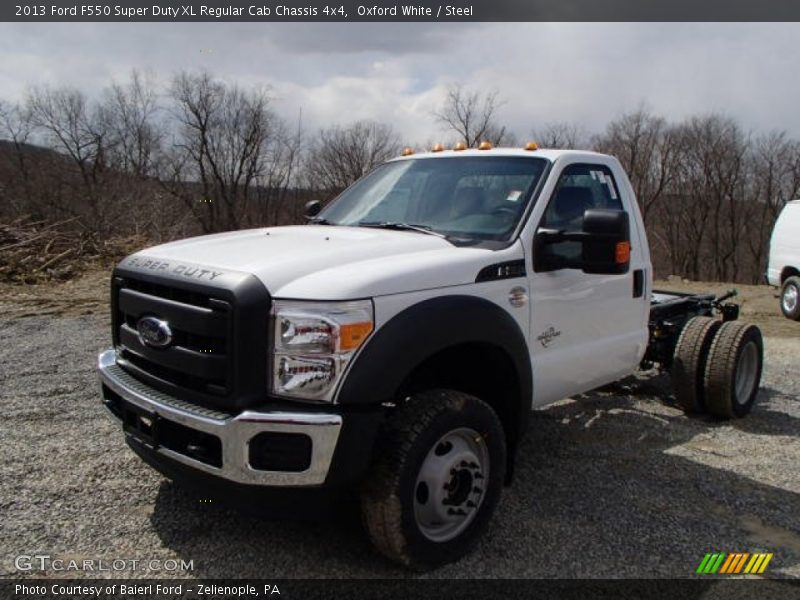 Oxford White / Steel 2013 Ford F550 Super Duty XL Regular Cab Chassis 4x4