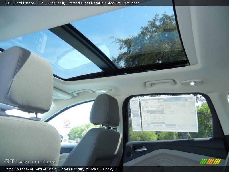 Sunroof of 2013 Escape SE 2.0L EcoBoost