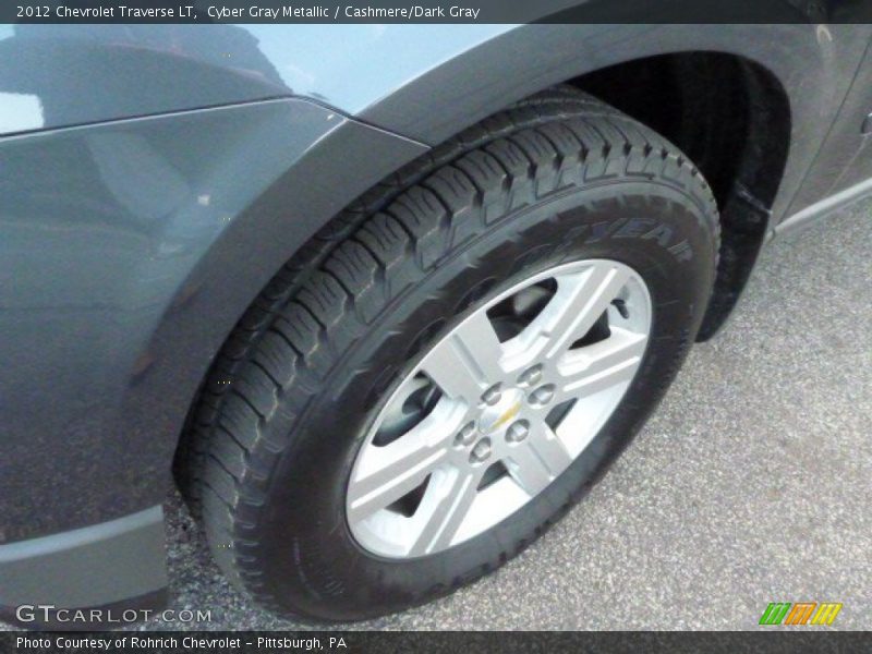 Cyber Gray Metallic / Cashmere/Dark Gray 2012 Chevrolet Traverse LT