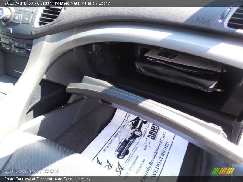 Polished Metal Metallic / Ebony 2010 Acura TSX V6 Sedan