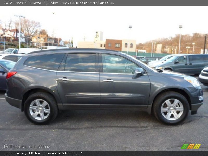 Cyber Gray Metallic / Cashmere/Dark Gray 2012 Chevrolet Traverse LT