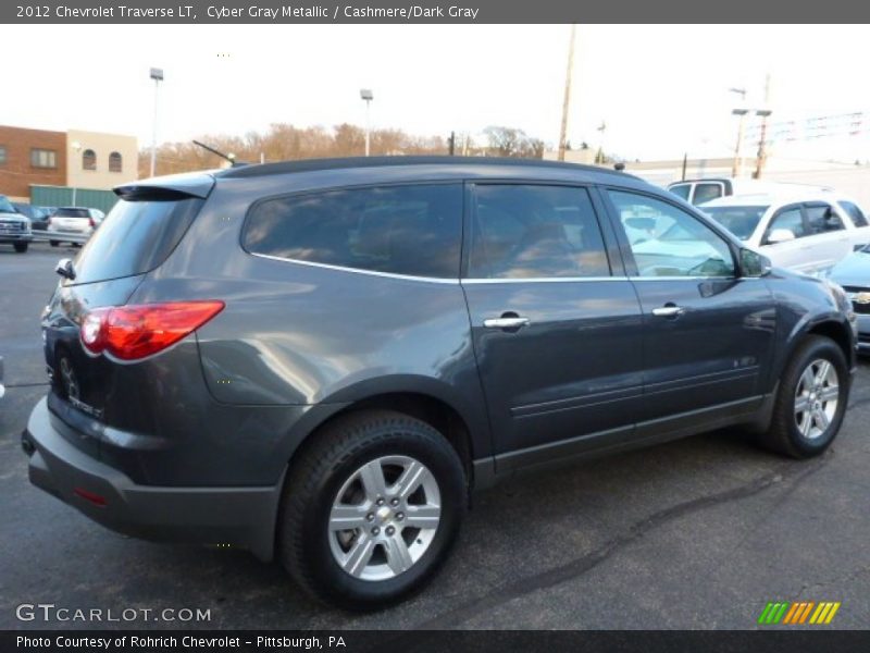 Cyber Gray Metallic / Cashmere/Dark Gray 2012 Chevrolet Traverse LT