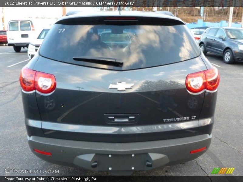 Cyber Gray Metallic / Cashmere/Dark Gray 2012 Chevrolet Traverse LT