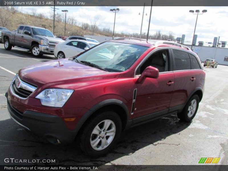 Ruby Red / Gray 2008 Saturn VUE XE 3.5 AWD