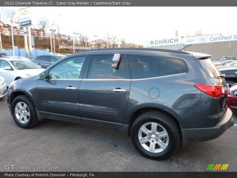 Cyber Gray Metallic / Cashmere/Dark Gray 2012 Chevrolet Traverse LT