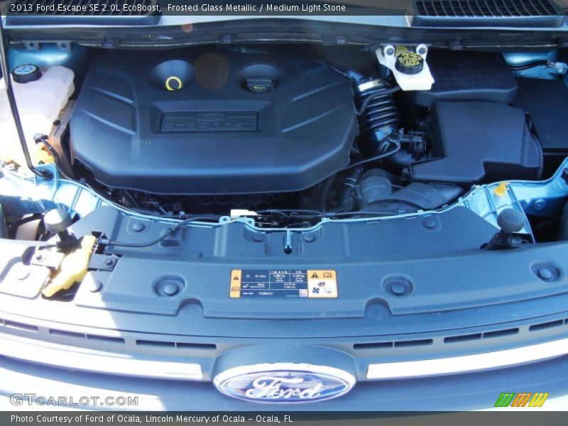 Frosted Glass Metallic / Medium Light Stone 2013 Ford Escape SE 2.0L EcoBoost