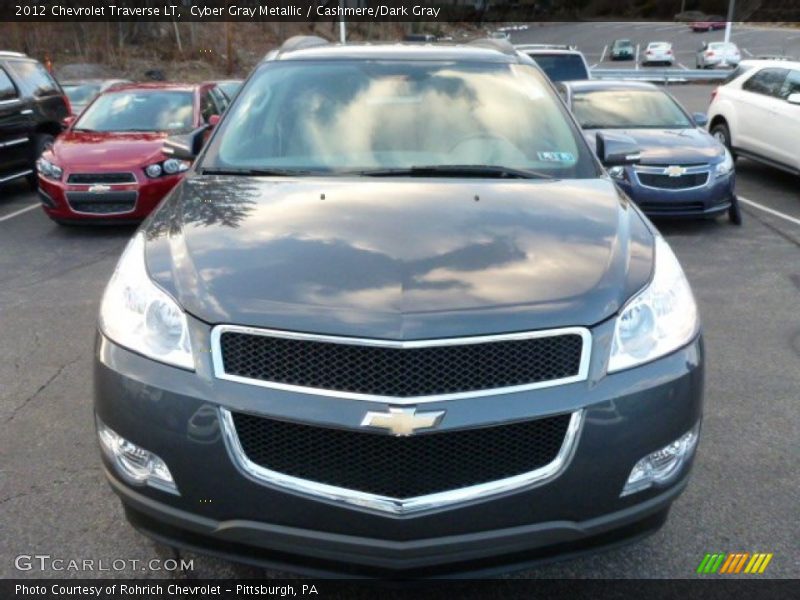 Cyber Gray Metallic / Cashmere/Dark Gray 2012 Chevrolet Traverse LT